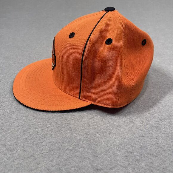 Houston Rockets Hat Adult Orange adidas Basketball Fitted Wool Cap 7 1/2 NBA - Picture 5 of 10